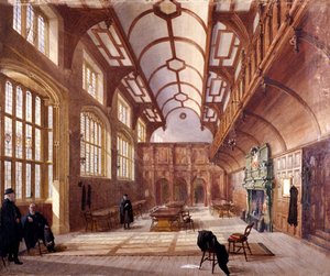 Interieur van Charterhouse, Londen, 1885 door John Crowther