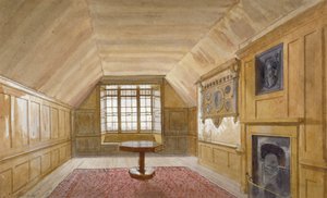 Interieur van de Raadzaal in de Witte Toren, Tower of London, Stepney, Londen