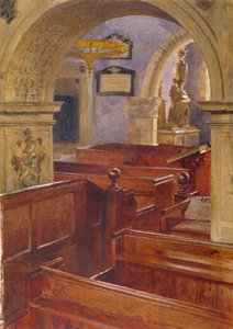Interieur van All Saints Church, Chelsea, Londen, 1880