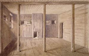 Interieur van White Lyon Prison, Borough High Street, Southwark, Londen, 1887 door John Crowther