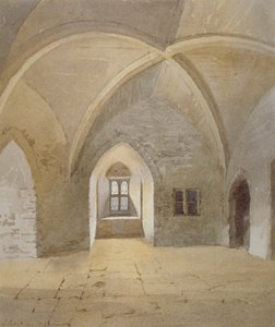 Interieur van de gevangenis in de Bowyer Tower, Tower of London, Stepney, Londen, 1883