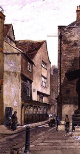 King Street: nabij Aldgate, maart 1884 door John Crowther