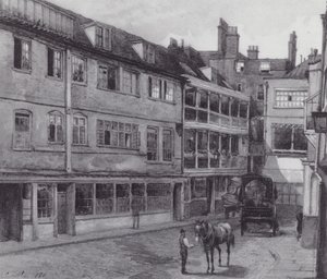 Verloren Londen: Binnenplaats van de George Inn, Borough door John Crowther