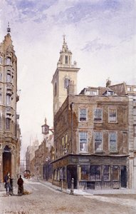 St James Garlickhythe, Upper Thames Street, Londen, 1882 door John Crowther
