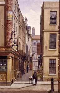 Stag Public House, Devereux Court, Londen, 1887 door John Crowther