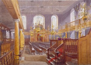 Synagoge, Bevis Marks, City of London, 1884