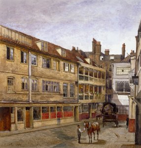 The George Inn, Borough High Street, Southwark, Londen, 1880 door John Crowther