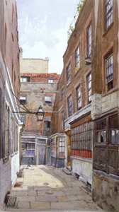 Zicht op Apollo Court, Fleet Street, City of London, 1880