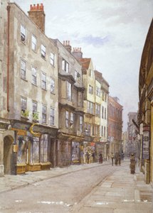 Uitzicht op Hollywell Street naar het westen, Westminster, Londen, 1882 door John Crowther