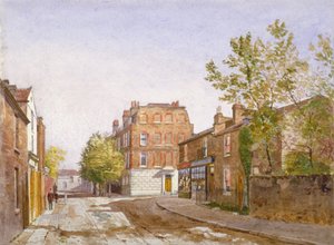 Uitzicht op Mawson House, Chiswick Lane, Chiswick, Londen door John Crowther