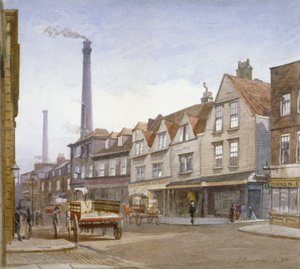 Uitzicht op Mint Street, Southwark, Londen, 1884