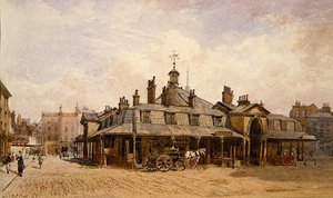 Uitzicht op de Oxford Market, St. Marylebone, ca. 1880