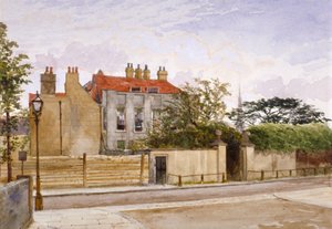 Uitzicht op Turret House, Lambeth, Londen, 1880 door John Crowther