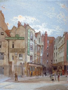 Uitzicht op Woods Hotel, Portugal Street, Westminster, Londen, ca. 1880
