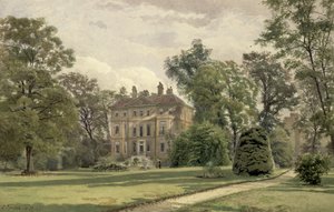 Uitzicht op de tuinzijde van Wandsworth Manor House, St. John