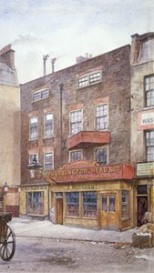 Uitzicht op de Old Black Jack Inn, Portsmouth Street, Westminster, Londen, 1883