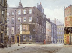 Uitzicht op de kruising van Howard Street en Norfolk Street, Londen