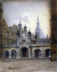 Uitzicht op het nieuwe klooster in Christ