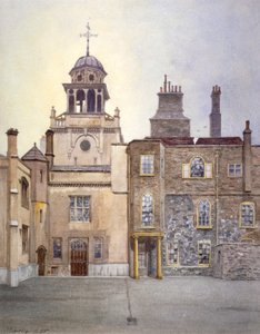 Uitzicht op de noordzijde van de Kapeltoren, Charterhouse, Londen, 1885 door John Crowther