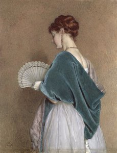 Vrouw met een waaier, 1871