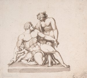Studie van een beeldengroep: Mars, Venus en Cupido
