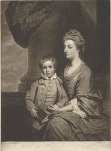 Elizabeth, gravin van Pembroke, en de Rt. Honble. George, Lord Herbert door John Dixon