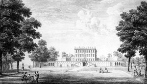 De Tuinzijde van Cliveden House in het graafschap Bucks, 1753 door John Donowell
