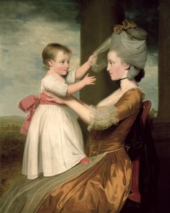 Een portret van Elizabeth Mortlock (geb. 1756) en haar zoon John Mortlock de Jongere, 1779