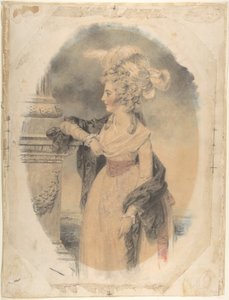 Elizabeth Ford, later Lady Colville van Culross, 1785 door John Downman