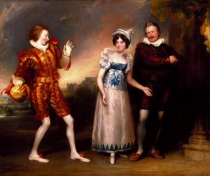 Master Page, Anne Page en Slender door John Downman, ARA door John Downman