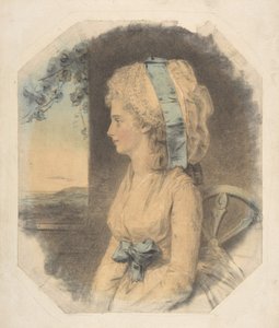 Miss Mary Cruikshank, enige zus van James Cruikshank, 1781 door John Downman