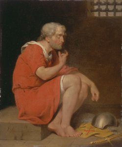 Robert, hertog van Normandië, in de gevangenis door John Downman