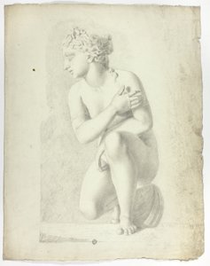 Standbeeld van hurkende Venus door John Downman