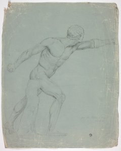 De Borghese Gladiator van het Standbeeld in Rome