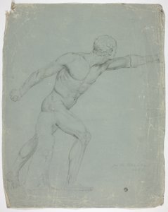 De Borghese Gladiator van het Standbeeld in Rome