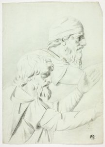 Twee mannen in profiel (uit Bas Relief)