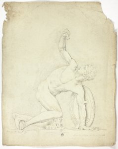 Gewonde Krijger van het Standbeeld in Rome door John Downman