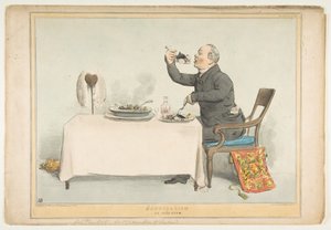 Kannibalisme of een Ierse Stoofpot, 5 augustus 1833 door John Doyle