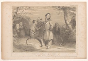 Lord Palmerston in het land van de apen door John Doyle