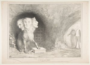 De staats Cerberus, een blad uit de Ænead, vrij vertaald