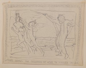 Aoife stuurt de Kinderen van Lir om de Zee te Zwerven door John Duncan