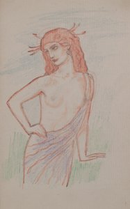 Zonder titel [Vrouwelijke figuur] door John Duncan