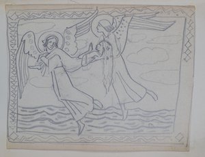 Zonder titel [Studie voor Sint Bride]