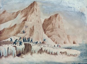 Possession Island, Victoria Land, 11 januari 1841 door John Edward Davis