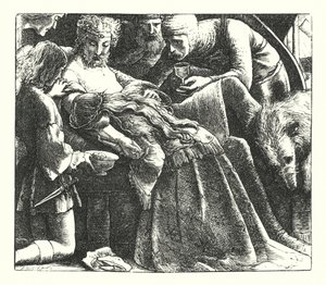 Een Droom van Schone Vrouwen door John Everett (after) Millais