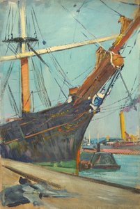 Een zeilschip, Eind 19e eeuw - midden 20e eeuw door John Everett