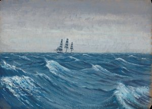 Een zeilschip, eind 19e eeuw - midden 20e eeuw door John Everett