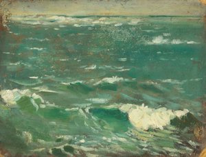 Zeegezicht, ca. 1909 door John Everett
