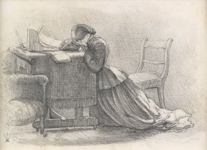Een Vrouw - Illustratie bij een Gedicht