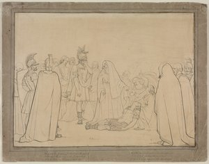 Aeneas toont het lichaam van Pallas uit Virgils Aeneis, 1843